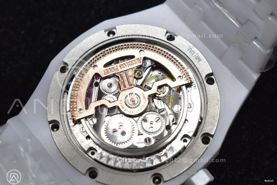 26579cb on Perpetual Ceramic Calendar White Bracelet APSF Best A5134 Ceramic Oak Royal Edition 0514